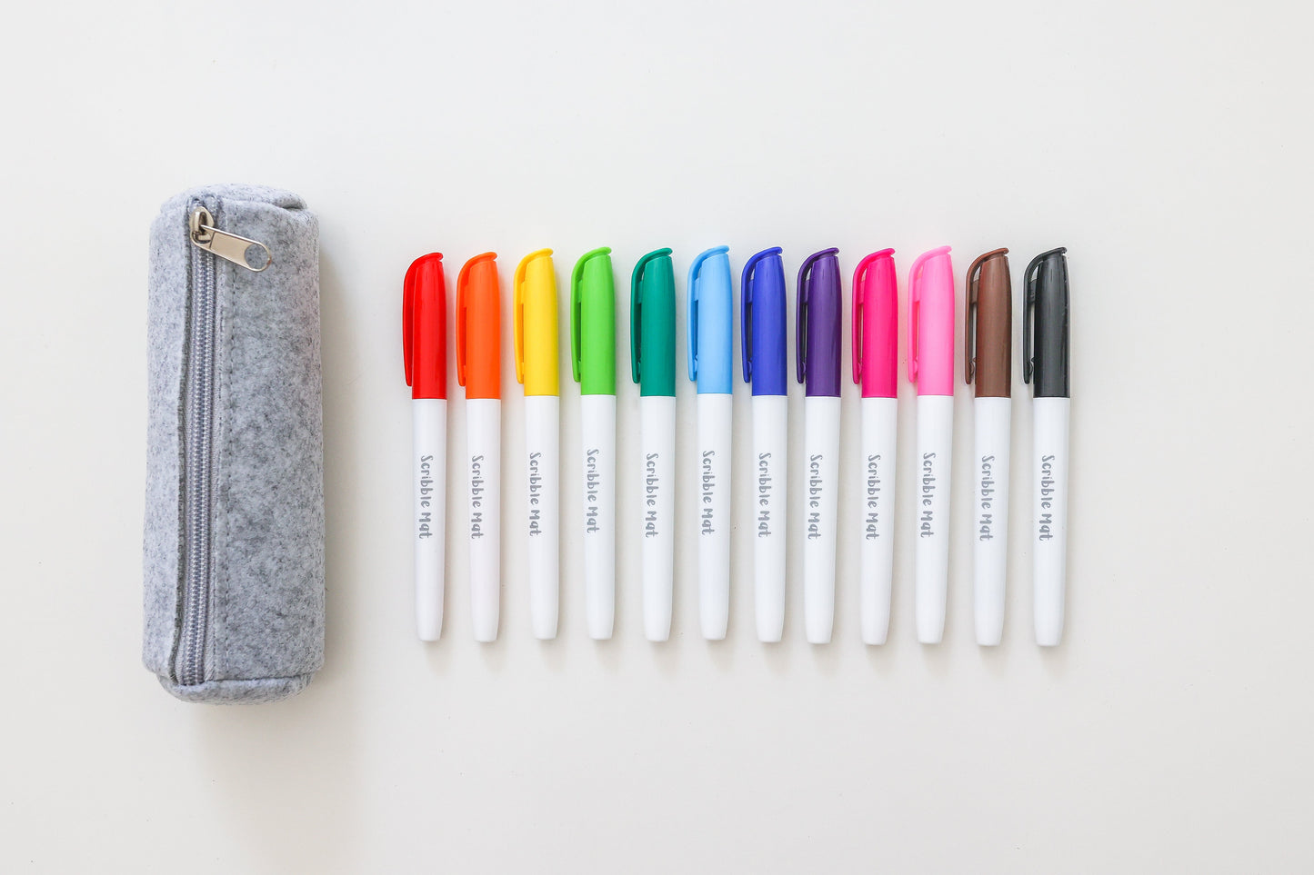 *EX-DISPLAY STOCK* 12 Pens in Felt Pencil Case