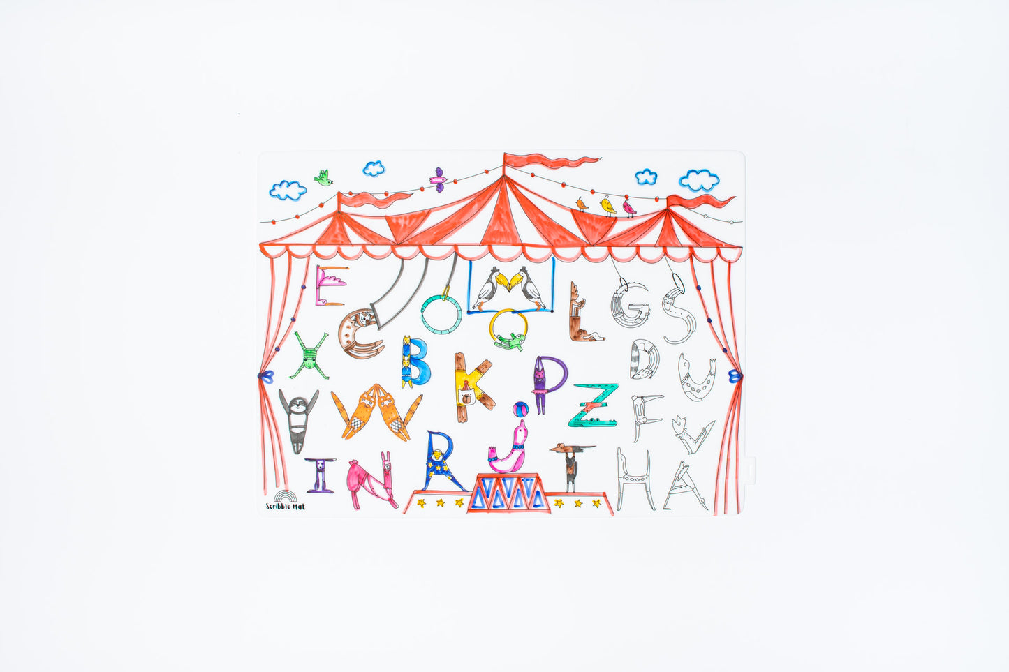 Alphabet Acrobats Reusable Scribble Mat
