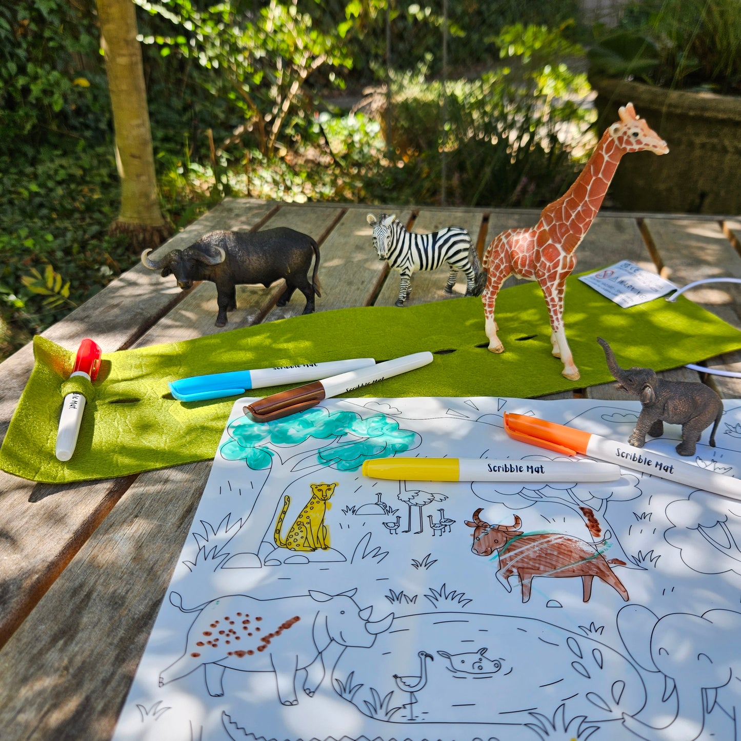 Going on Safari Reusable Scribble Mat