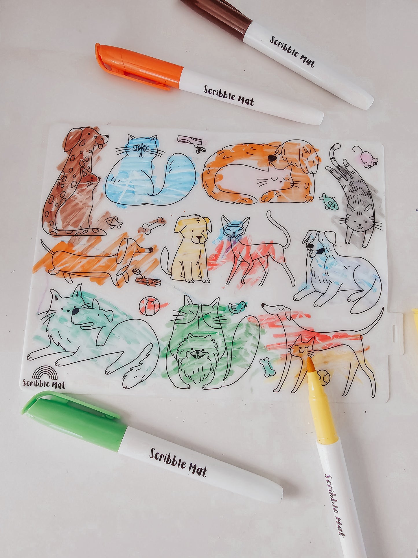 Mini - Cats & Dogs Reusable Scribble Mat