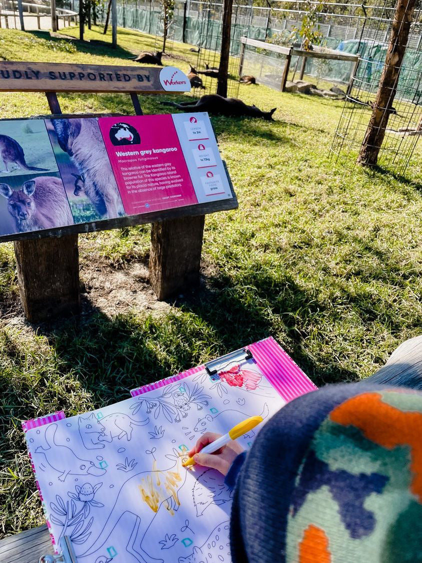 Baby Australian Animals Reusable Scribble Mat