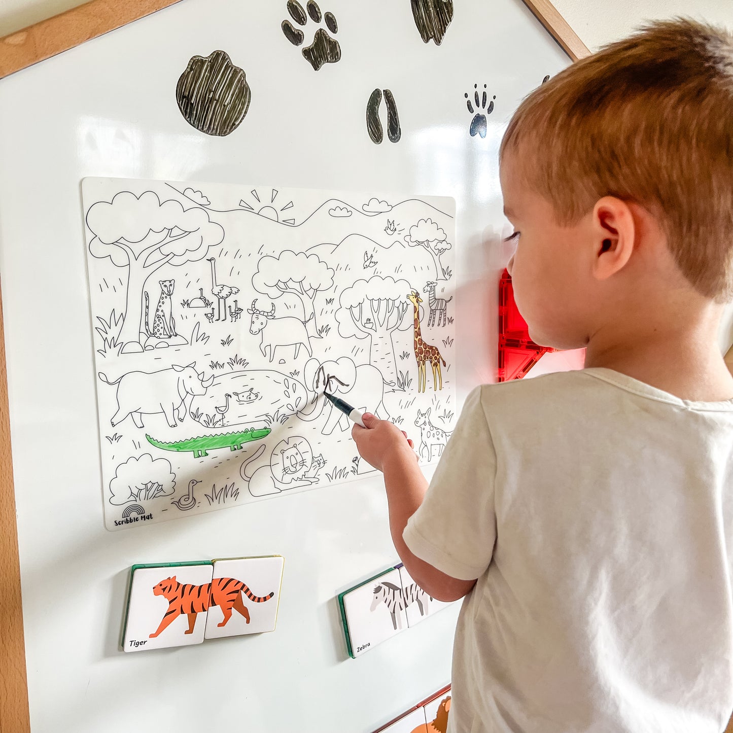 Going on Safari Reusable Scribble Mat