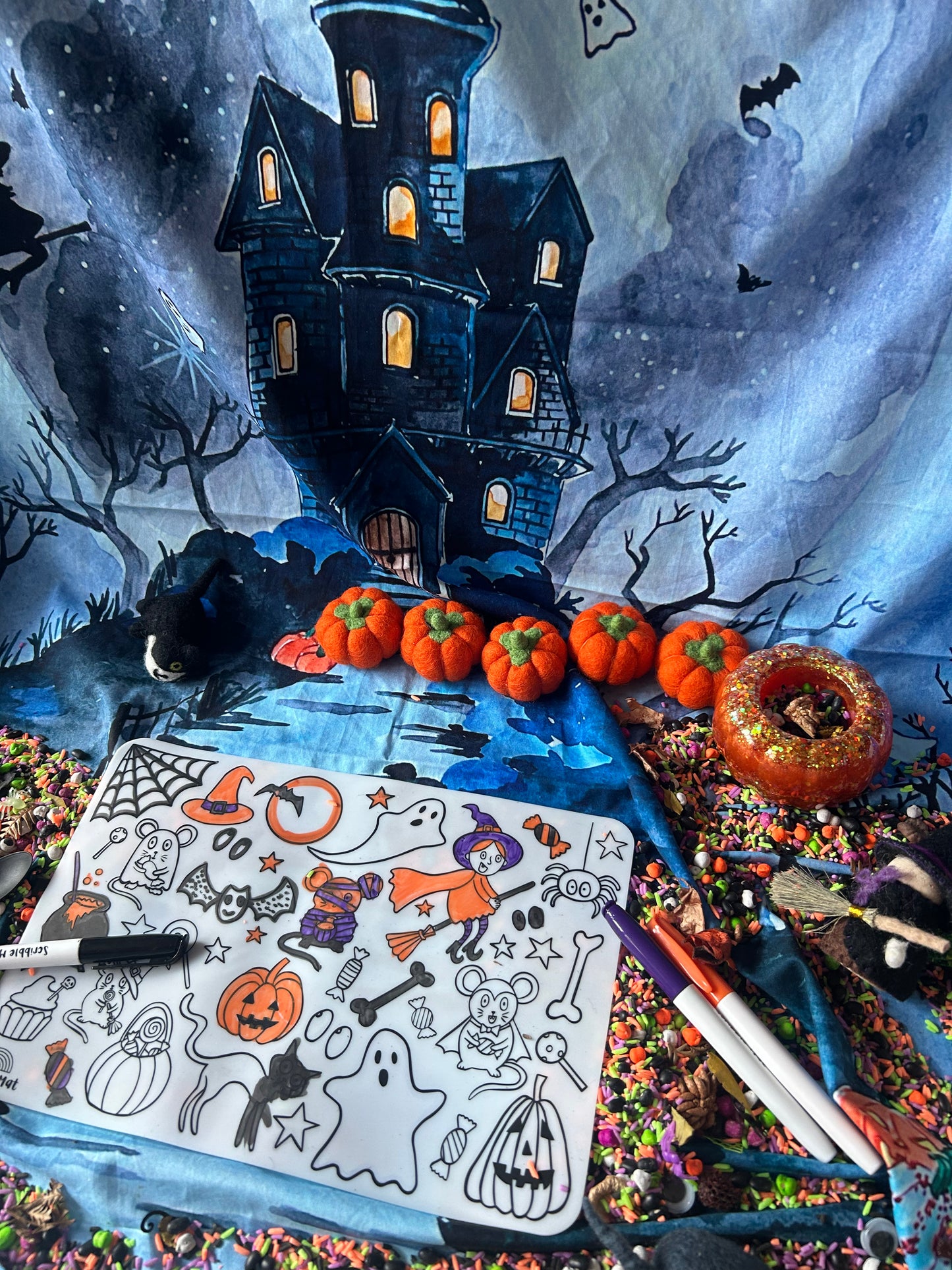 Halloween Cracker Reusable Scribble Mat