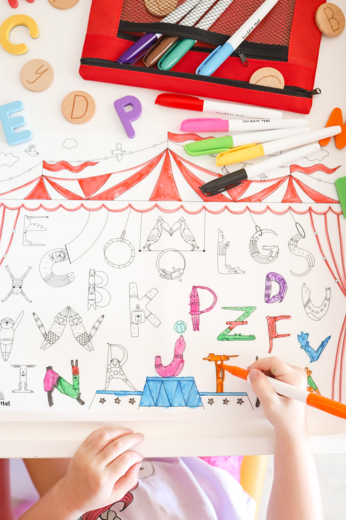 Alphabet Acrobats Reusable Scribble Mat