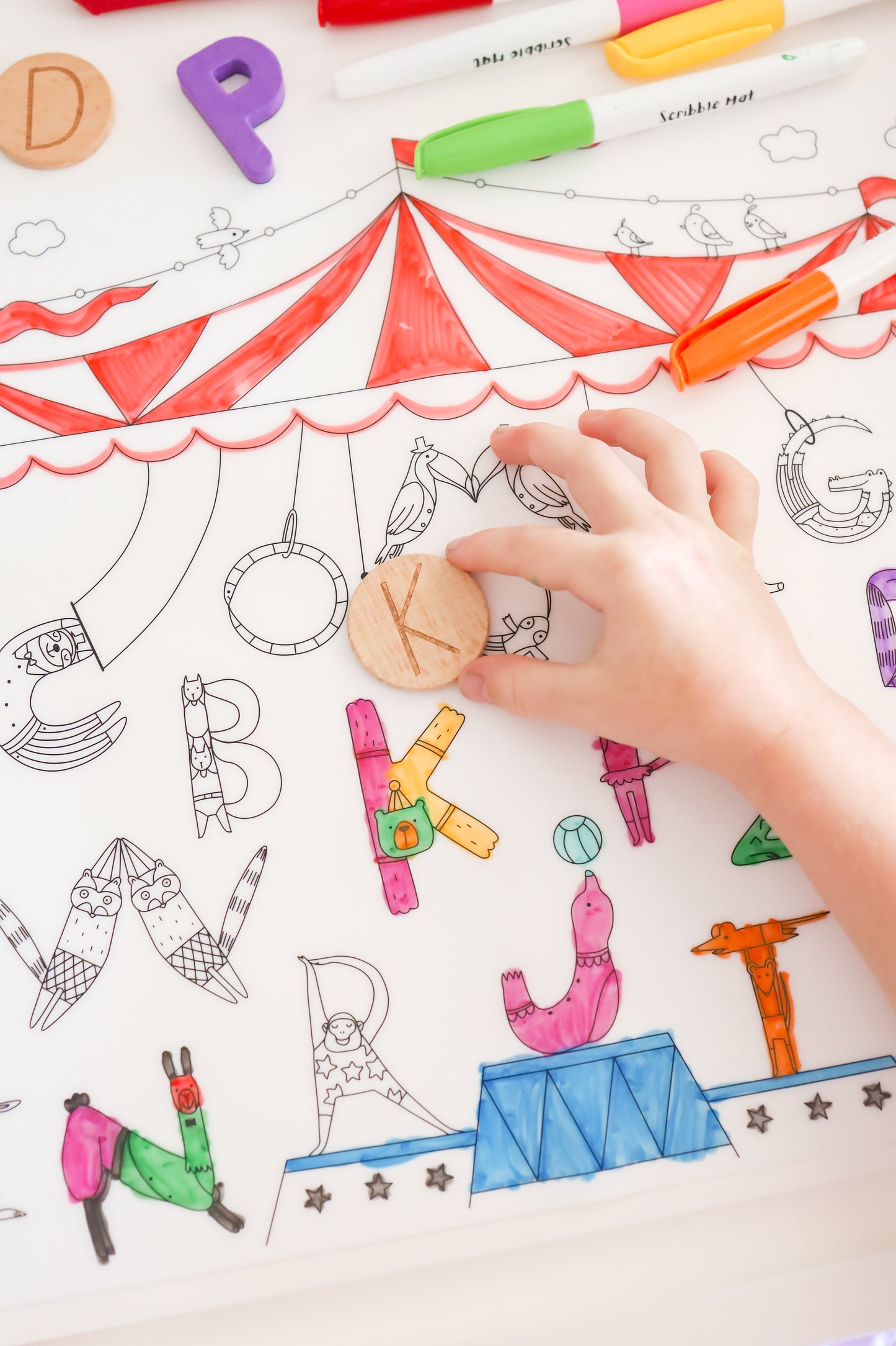 Alphabet Acrobats Reusable Scribble Mat