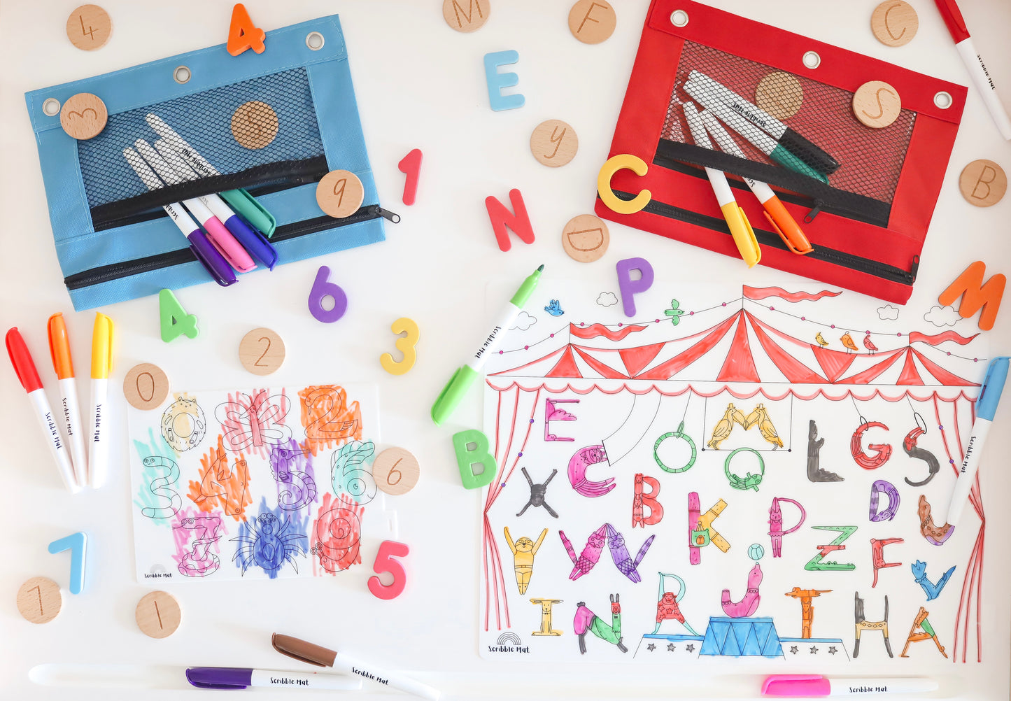Alphabet Acrobats Reusable Scribble Mat