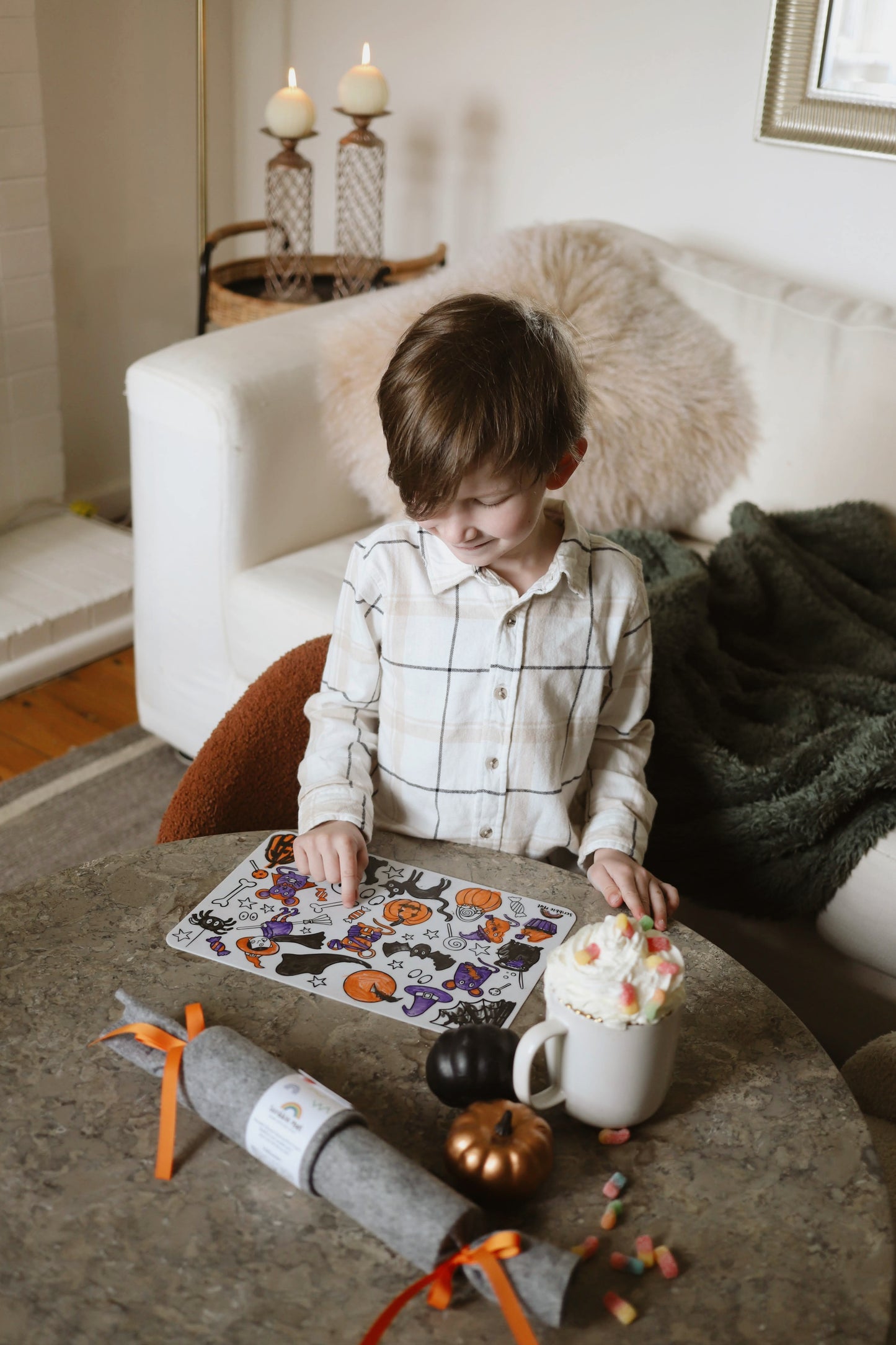 Halloween Cracker Reusable Scribble Mat