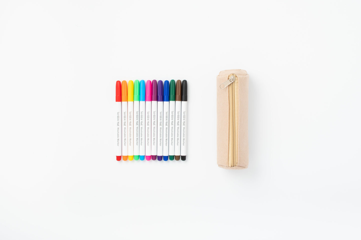 *EX-DISPLAY STOCK* 12 Washable Pens in Felt Pencil Case