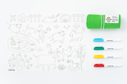 On the Farm Reusable Scribble Mat
