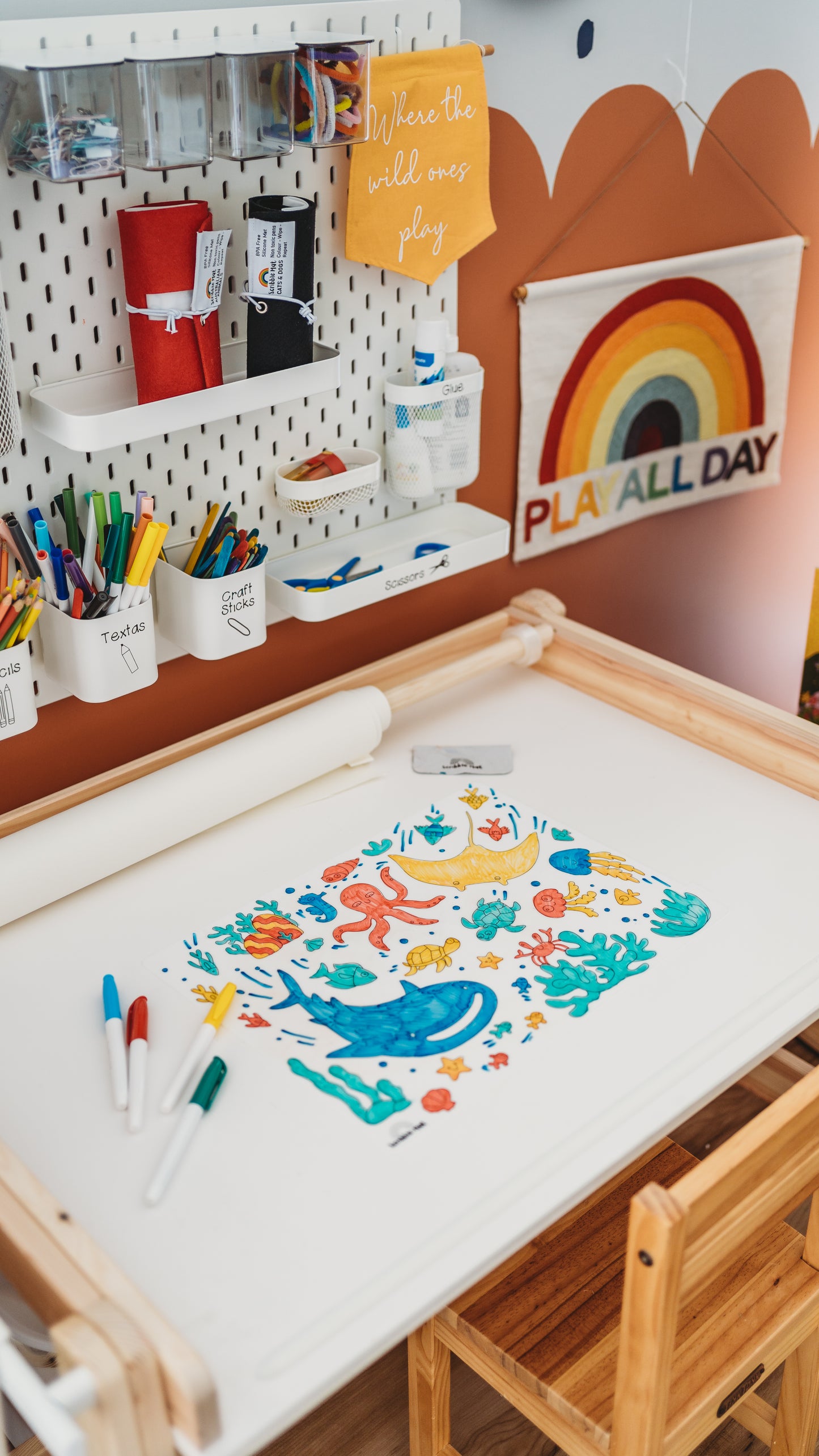 Under the Sea Reusable Scribble Mat