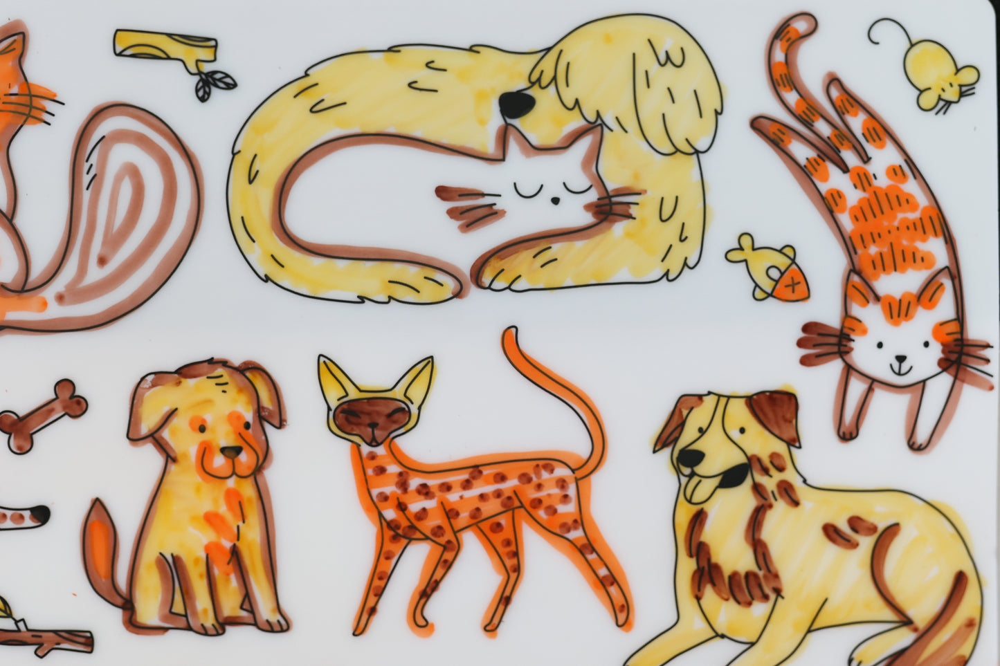 Mini - Cats & Dogs Reusable Scribble Mat