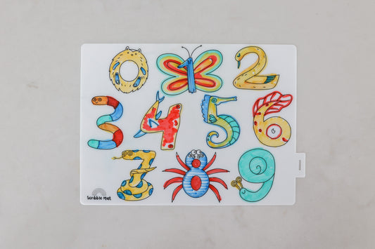 Mini - Number Fun Reusable Scribble Mat