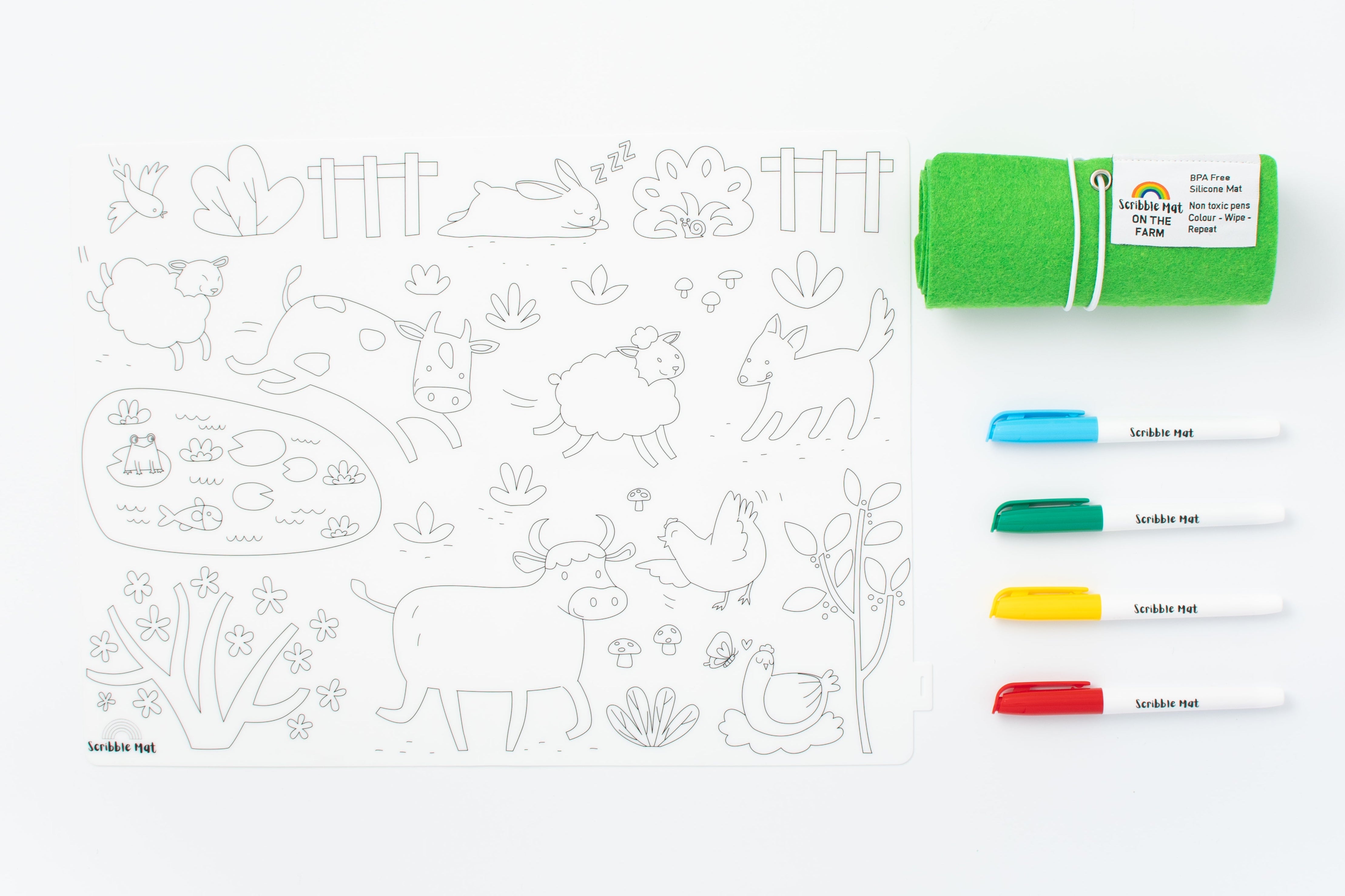Scribble Mat | Reusable Silicone Colouring Mats