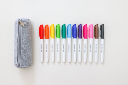 *EX-DISPLAY STOCK* 12 Pens in Felt Pencil Case