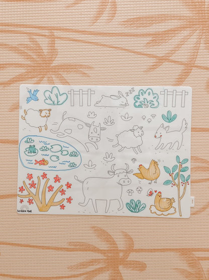 On the Farm Reusable Scribble Mat
