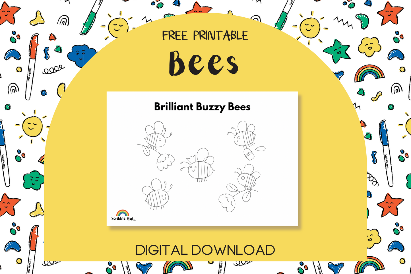 Printable - Brilliant Buzzy Bees - FREE Digital Download