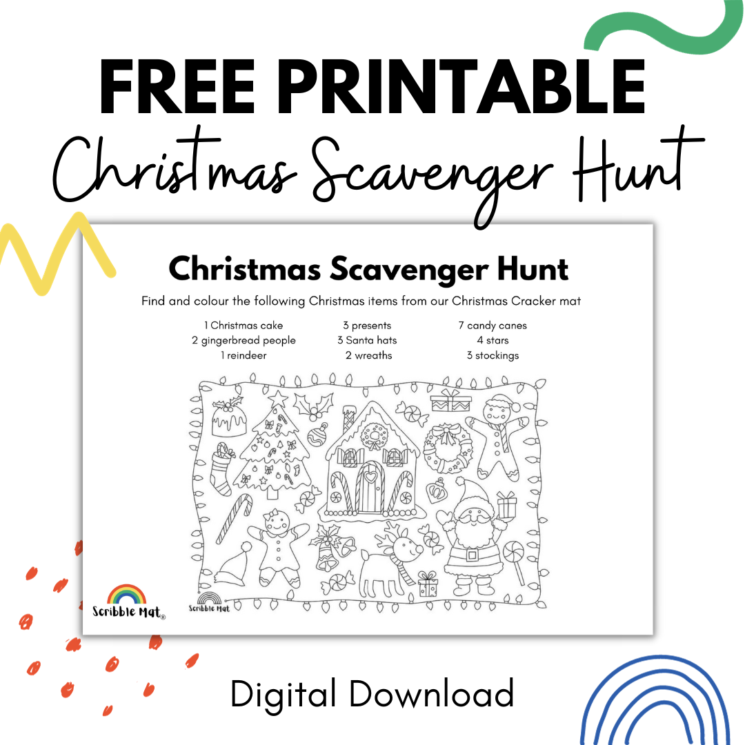 Printable - Christmas Scavenger Hunt - FREE Digital Download – Scribble Mat Printable - Christmas Scavenger Hunt - FREE Digital Download – Scribble Mat