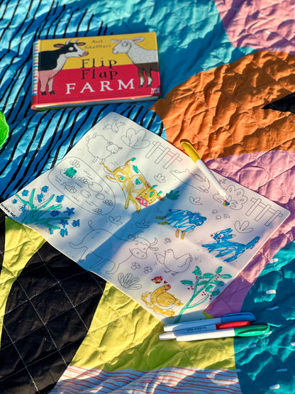 On the Farm Reusable Scribble Mat