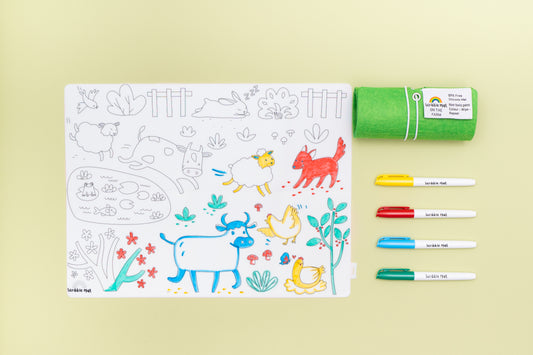 On the Farm Reusable Scribble Mat