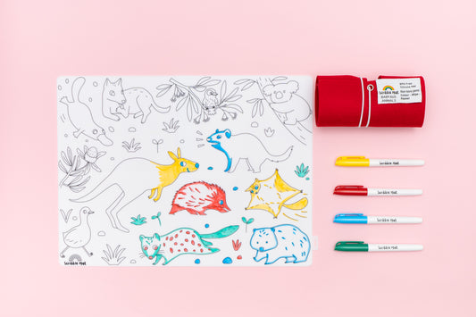 Baby Australian Animals Reusable Scribble Mat