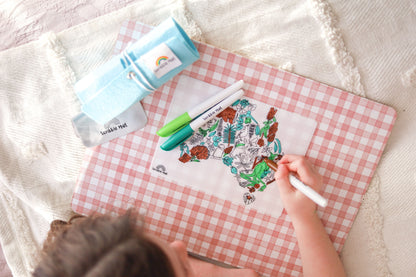 Mini - Australian Map Reusable Scribble Mat