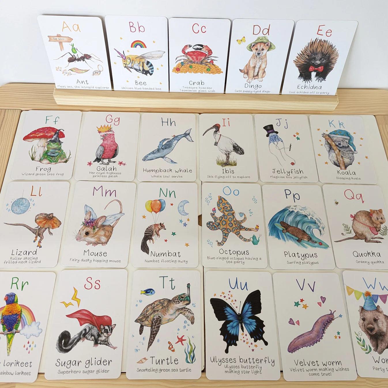 Australian Animal Alphabet Flash Cards