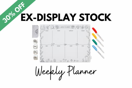 * EX-DISPLAY STOCK * Weekly Planner Reusable Mat