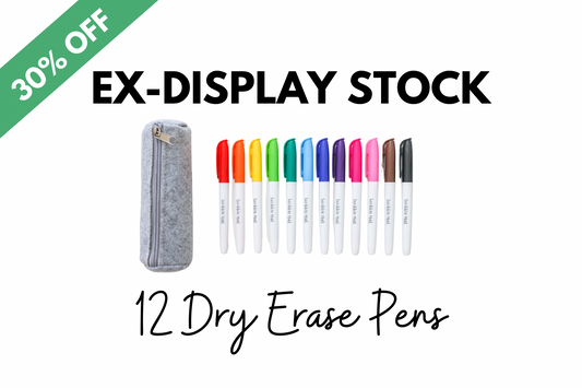 *EX-DISPLAY STOCK* 12 Pens in Felt Pencil Case