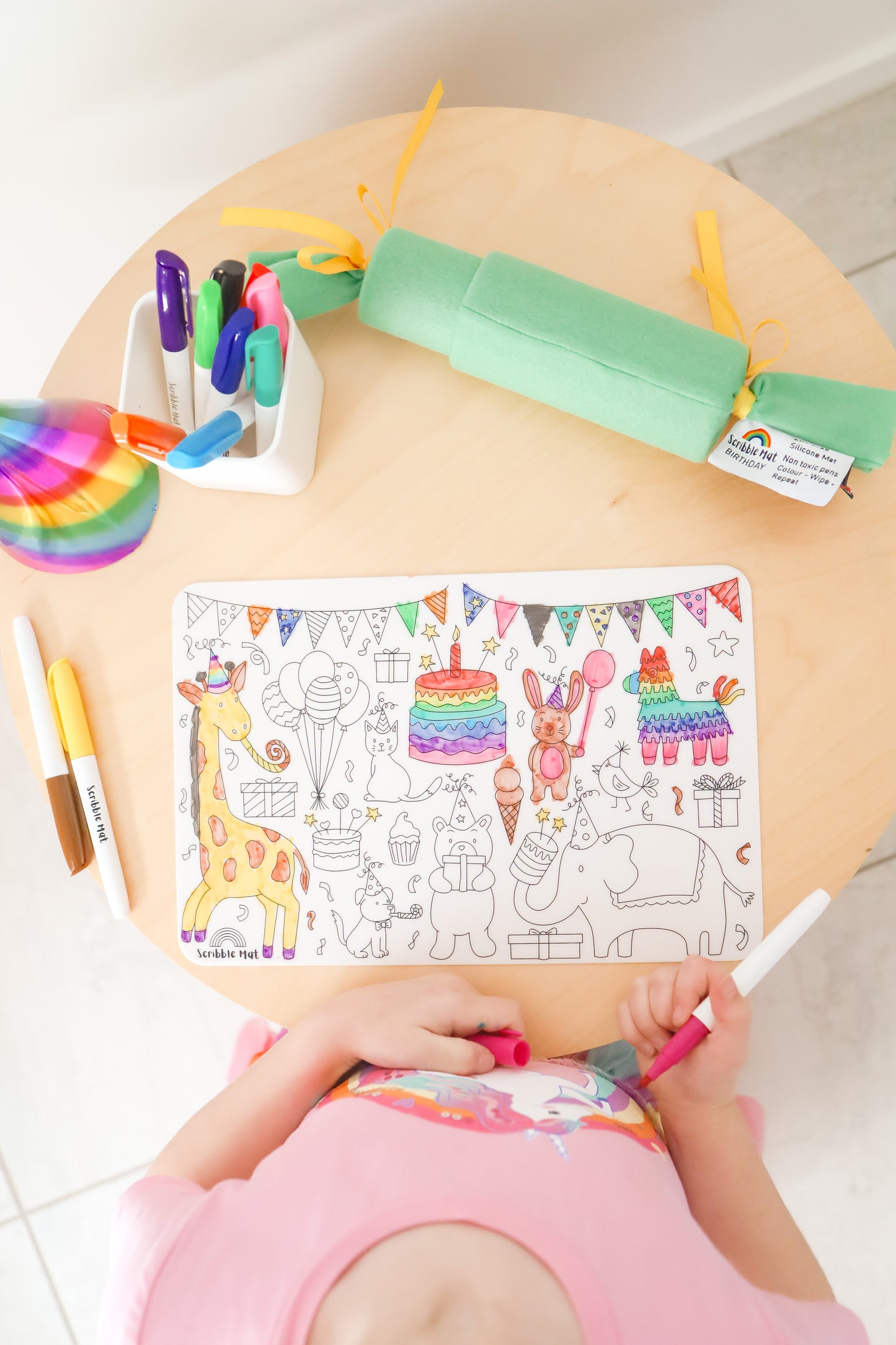 Birthday Cracker Reusable Scribble Mat