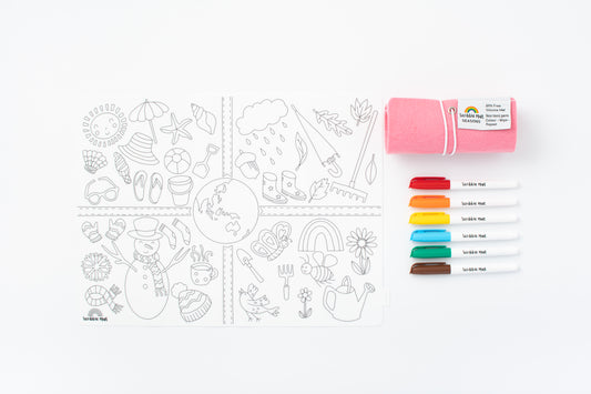 PREORDER (Posted March) Seasons Reusable Scribble Mat