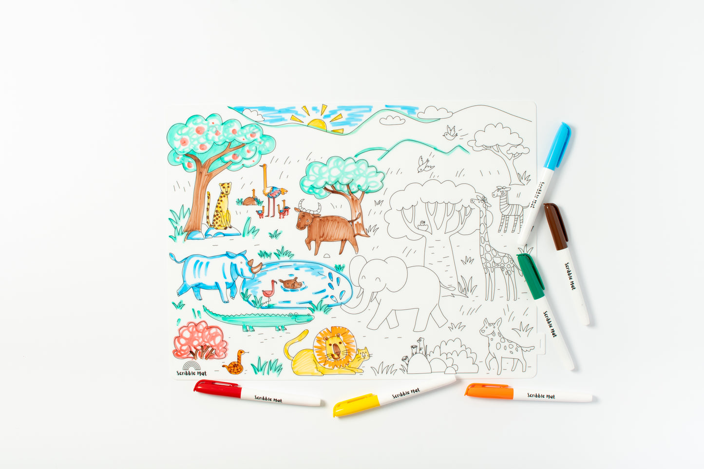 PREORDER (Posted March) Going on Safari Reusable Scribble Mat
