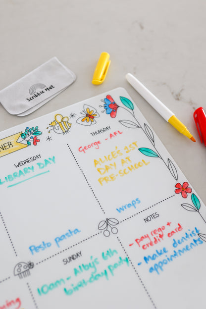 Weekly Planner Reusable Mat