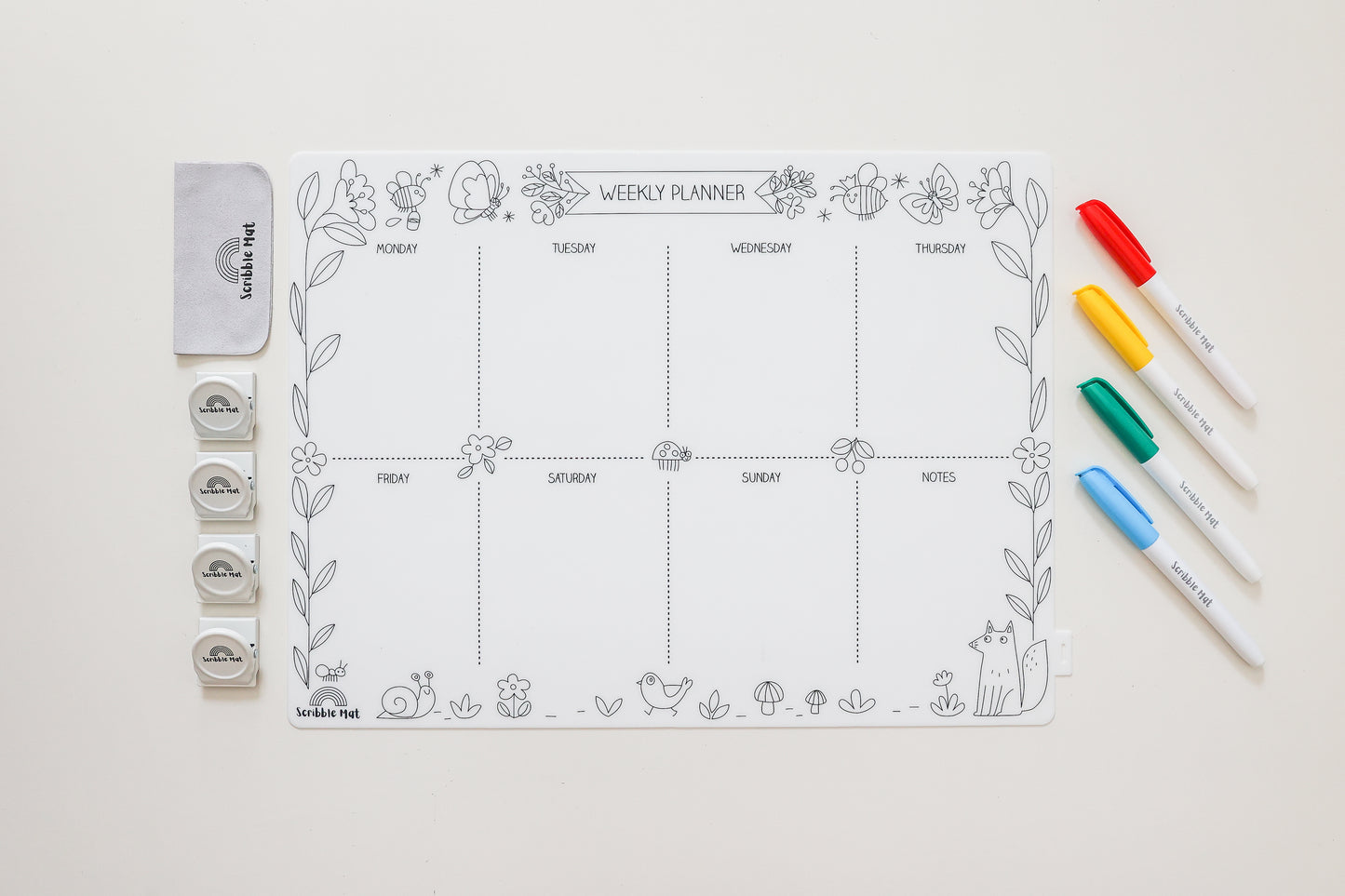 PREORDER (posted March) Weekly Planner Reusable Mat